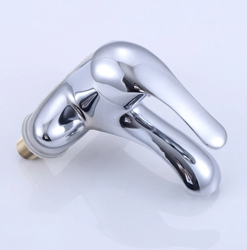 Description Picture 4 of itemCopper Bathroom Sink Washbasin Basin Dual Hole Hot And Cold Water Faucet Bathroom Mixing Valve Two-piece Household Use