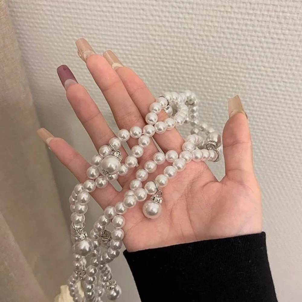 Trendy Temperament Elegant Pearl Waist Chains Waist Accessory Girls Dress Strap Pearl Belt Versatile Body Jewelry Women Gift