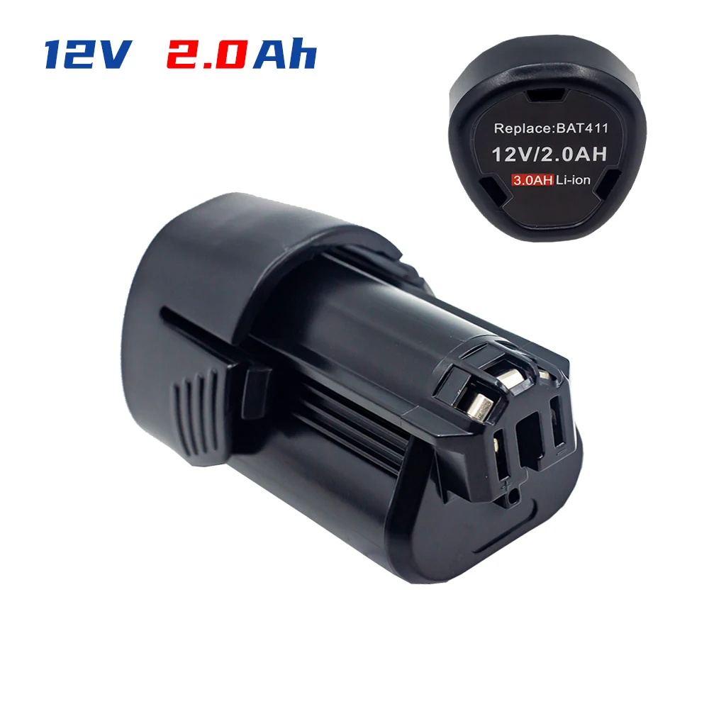 Rechargeable Battery For Bosch 12v 2.0ah 18650 Batería Compatible With  Cordless Power Tools Bat420 Bat411 2607336013 2607336014 - AliExpress
