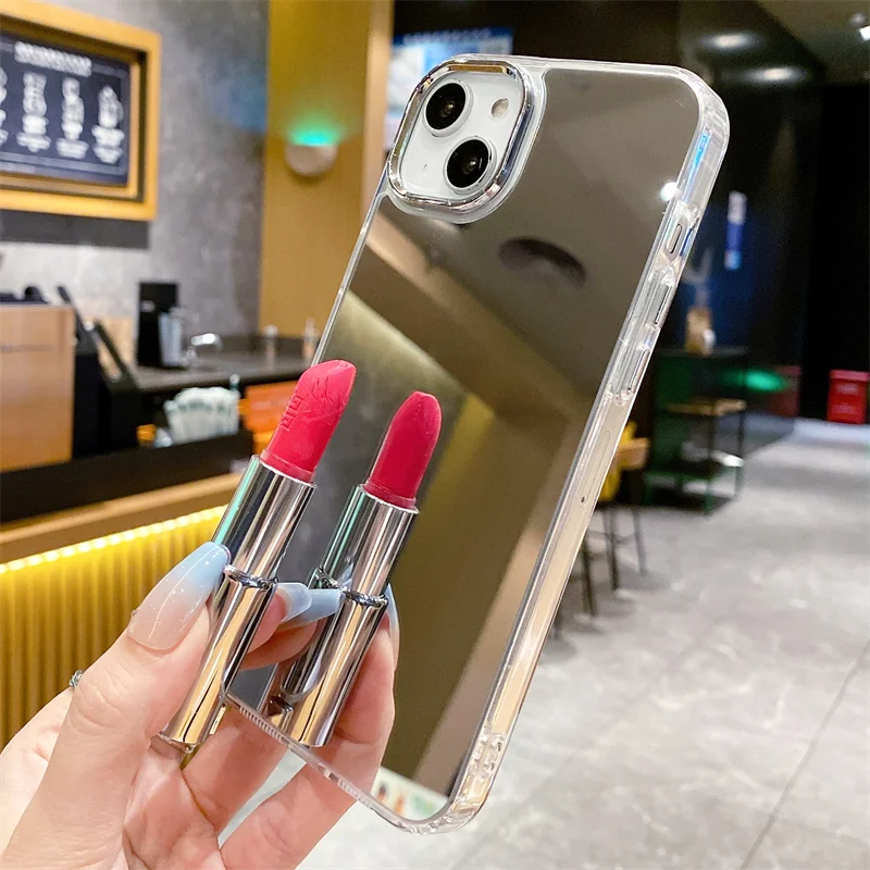 Luxury Makeup Mirror Shockproof Acrylic Case with Bumper Cover