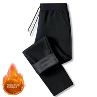 plus Size Thiened Fce Lined Loose Casual Sports Pants for Women High Waist Straight Leg Pants Autumn Winter Warm Trousers