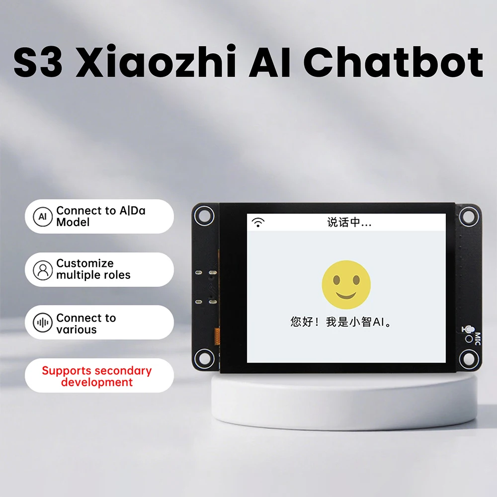 ESP32-S3 Entwicklungsboard mit 2,8-Zoll-Touchscreen Dual Core Prozessor WiFi Bluetooth Smart Display für Xiaozhi AI – Detail 12