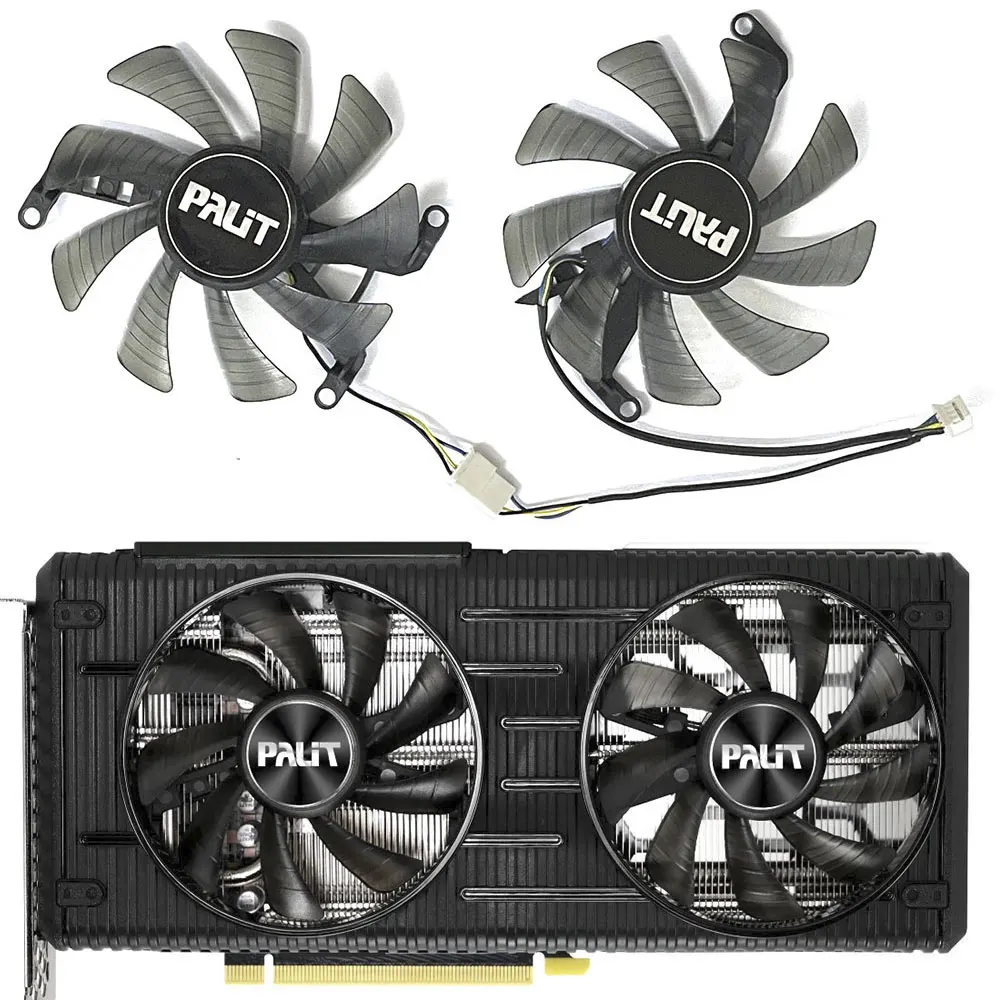 Nuova Ventola Rtx 3060 Dual Gpu 4Pin 85Mm Th9215S2H-Paa01 Per Palit Geforce Rtx 3050 3060 3060Ti Doppia Ventola Di Raffreddamento Della Scheda Grafica