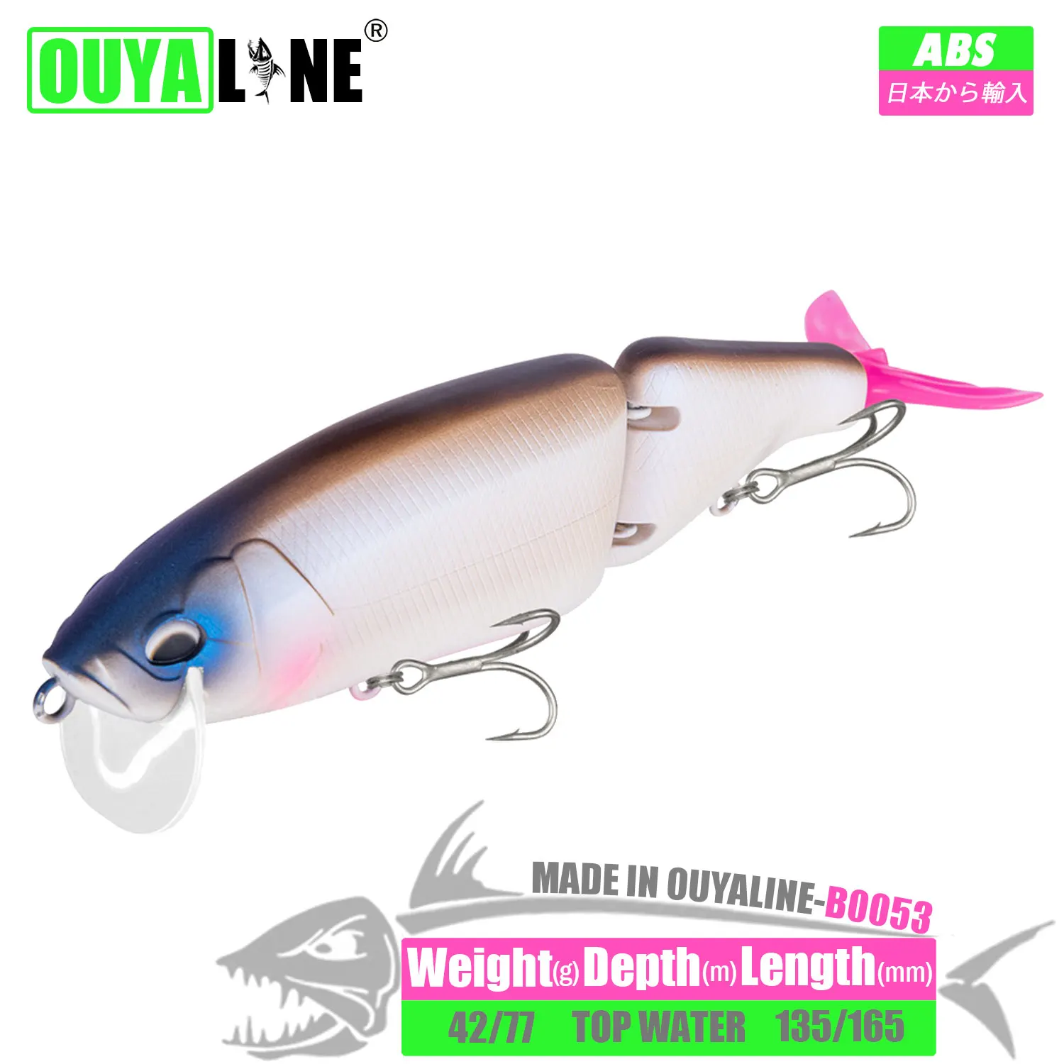 

New Floating Minnow Fishing Lure 42g 77g Isca Artificial UV Effect Hard Baits Swimbait Pesca For Pike Seabass Fish Tackle Leurre