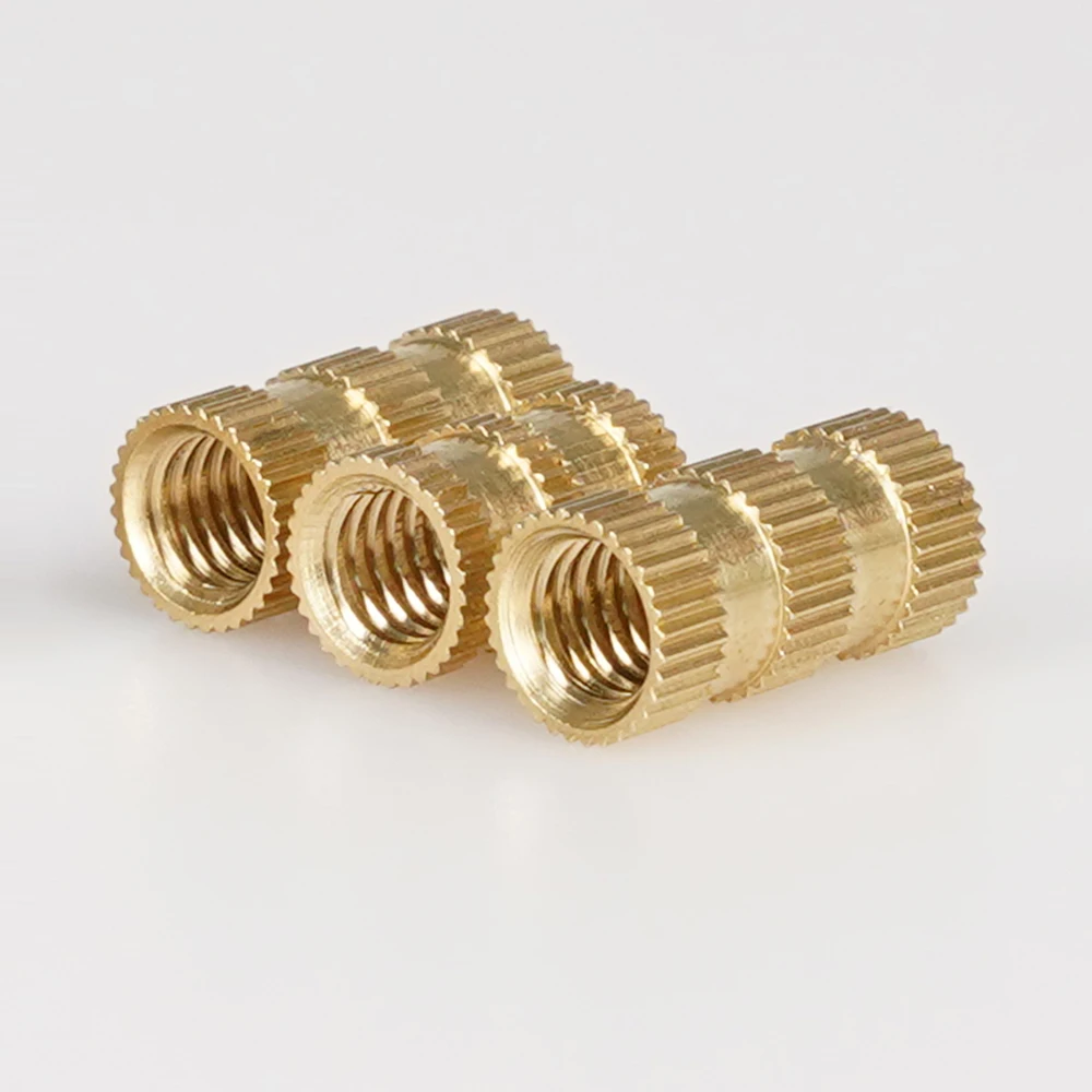 M2 M2.5 M3 M4 M5 M6 M8 M10 For 3D Printing Brass Insert Nut Hot Melt Knurled Thread Heat Injection Molding Embedment Copper Nut