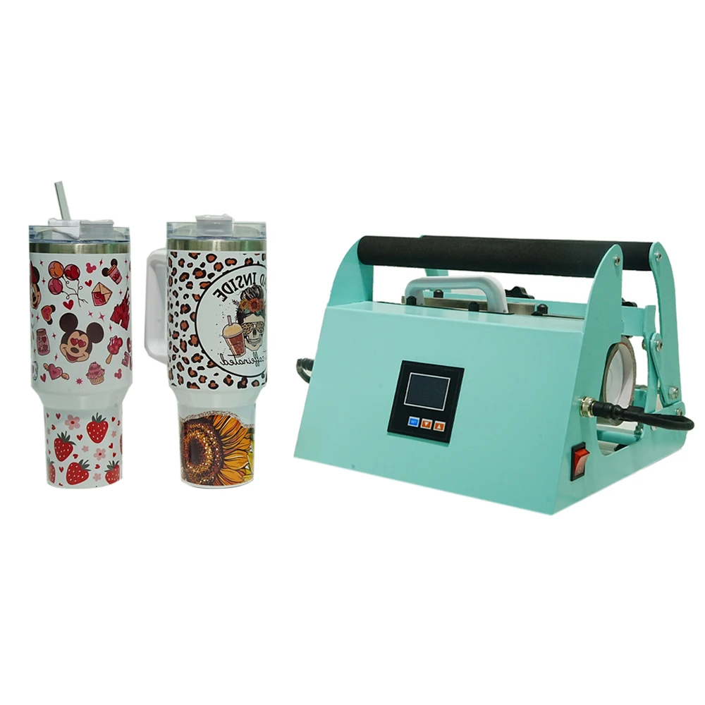 

Pro Max 40oz Tumbler car Cup heat press sublimation printing machine with 2 mug wrap 500W DIY print machines for bulk wholesale