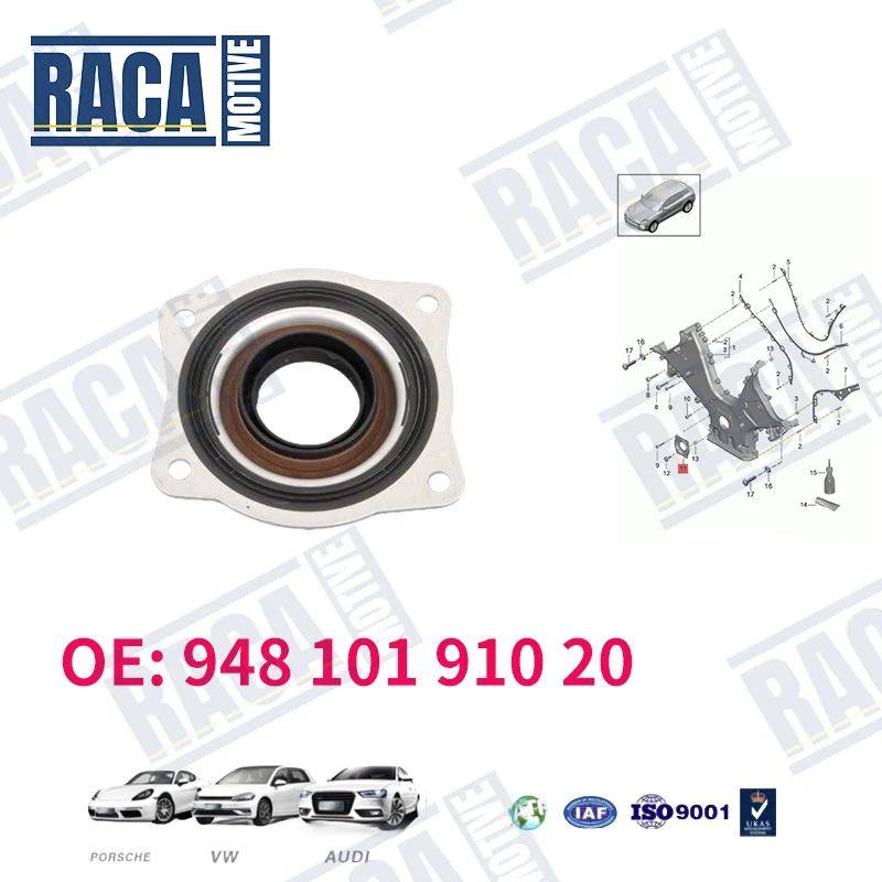 Crankshaft oil seal flange for Porsche Cayenne 92A 9PA Macan 95B Panamera 970 94810191020 94810191003 9481019100