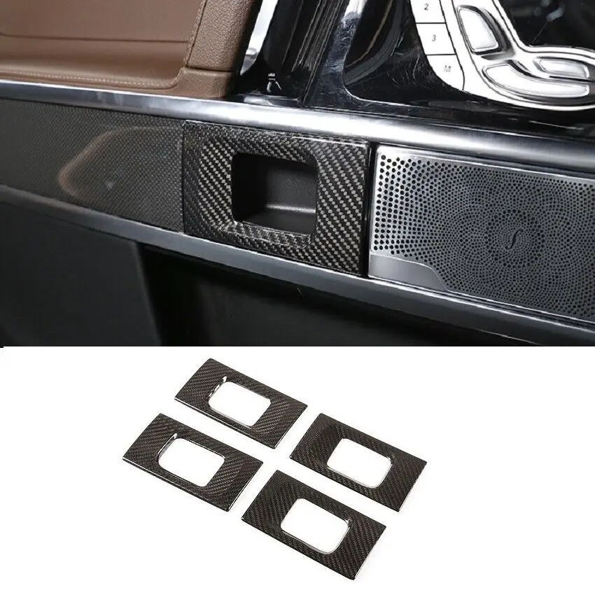 

Carbon Fiber Inner Door Handle Frame Trim Car Interior Accessories For Benz G-Class G500 G63 2019-2021
