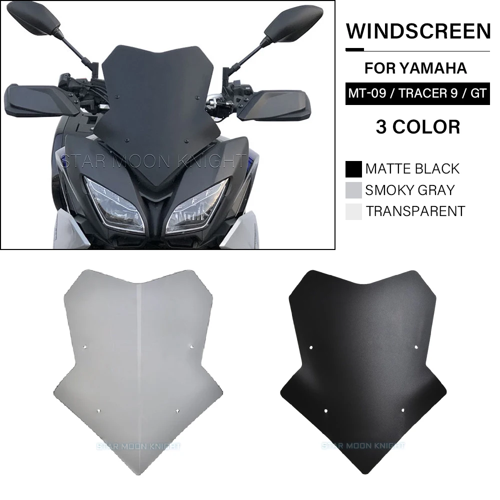 Parabrezza Per Yamaha Mt 09 Mt-09 Tracer Tracer 900 Tracer 9 Tracer 900 Gt 2018 2019-Deflettore Vento Parabrezza Moto
