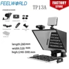 FEELWORLD TP13A Portable 13 Inch Teleprompter Supports Under 13" DSLR Shooting Smartphone/Tablet Prompting Remote 1