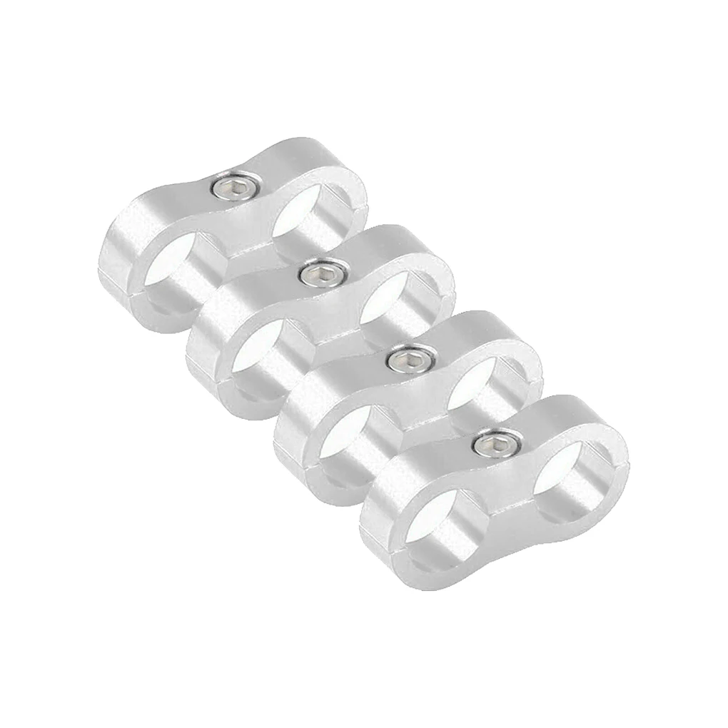 6AN Hose Separator Clamp Aluminum Fuel Line Mounting Clamp Divider Hose Fitting Adapter Fit For 38 Fuel Line Oil Line Brake Line Water Pipe And Gas Lineblue4pcs 6AN Hose Separator Clamp Aluminum Fuel Line Mounting Clamp Divider Hose Fitting Adapter Fit For 38 Fuel Line Oil Line Brake Line Water Pipe And Gas Lineblue4pcs
