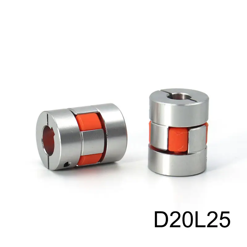 Jaw Shaft Coupler D20L25 Spider Flexible Motor Aluminium Flexible Coupling Encoder Connector 4/5/6/6.35/7/8/9/10 MM image 1