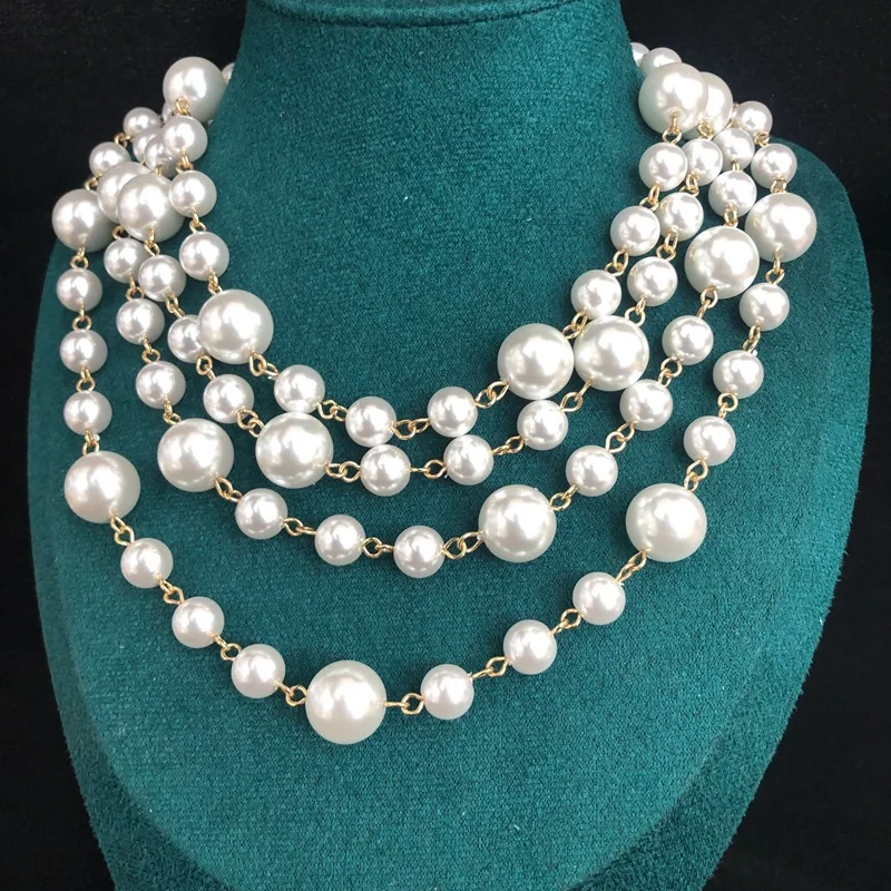 

French Light Luxury Simple Baroque Pearl Long Necklace