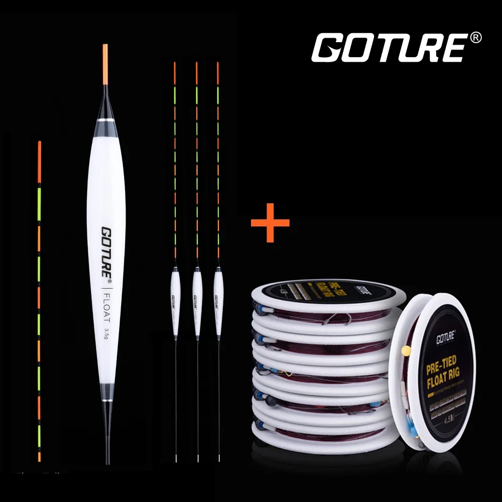 Goture 1 Stücke Angelschnur + Schwimmer + Rohre Gruppe Süßwasser Fluss Float Nano Bobber Schwimmt Werkzeuge Tackle Angelzubehör 2025