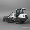 LESU 1/14 AT1050 RC Hydraulic Loader Telescopic Arm Model Radio Control Truck Light Sound Painted Assembled Car Vehicle Model 4