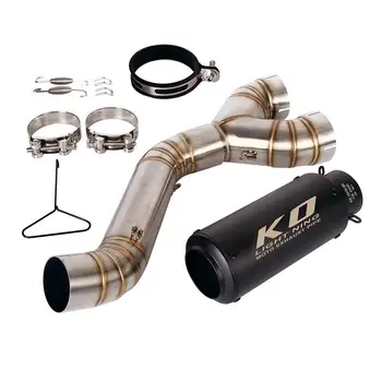 Escape Pipe For BMW S1000RR 10-14 S1000R 10-16 Motorcycle Exhaust System Escape Muffler Front Link Pipe Slip on 60.5MM