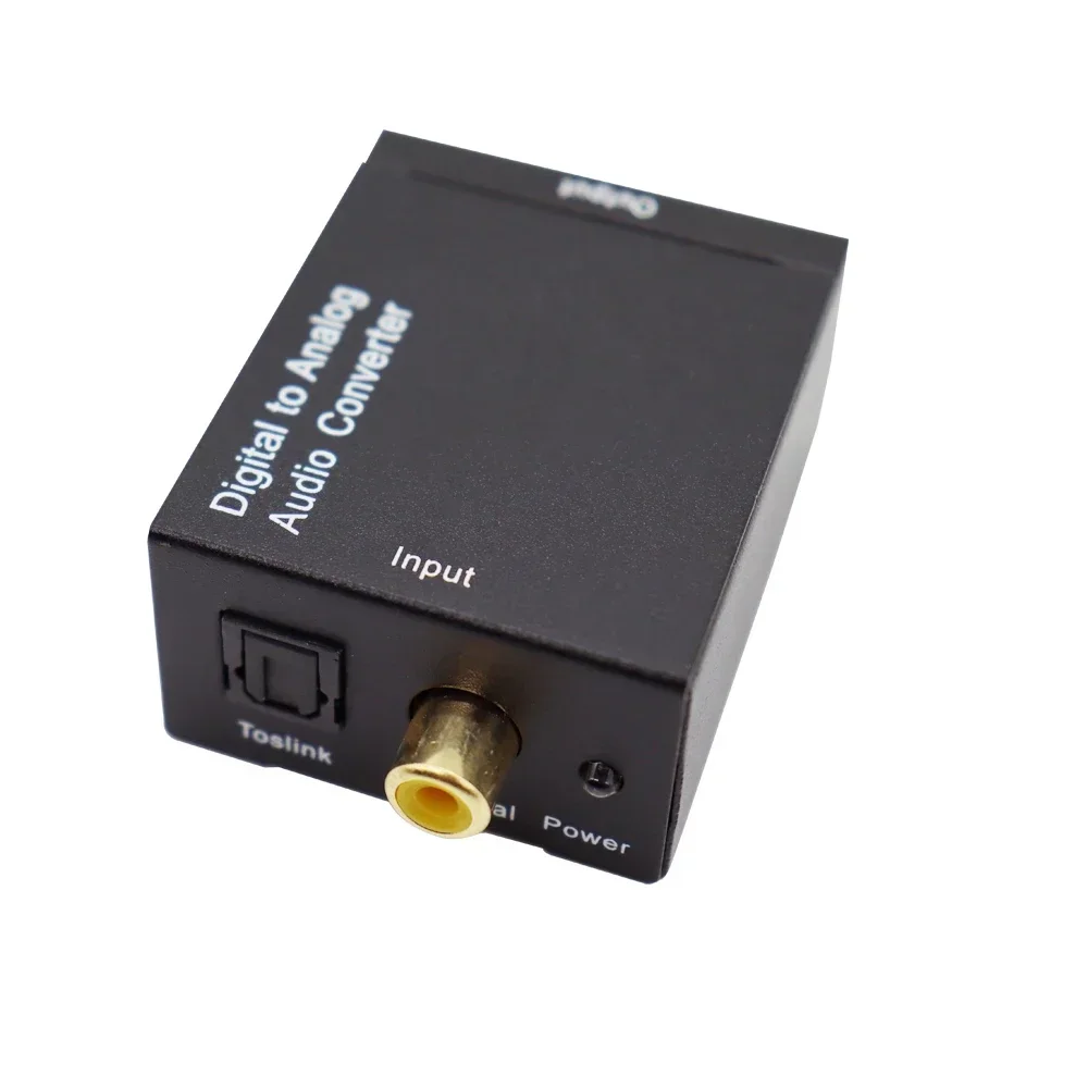 Audio Converter Adapter 3.5MM Jack 2*RCA Digital to Analog