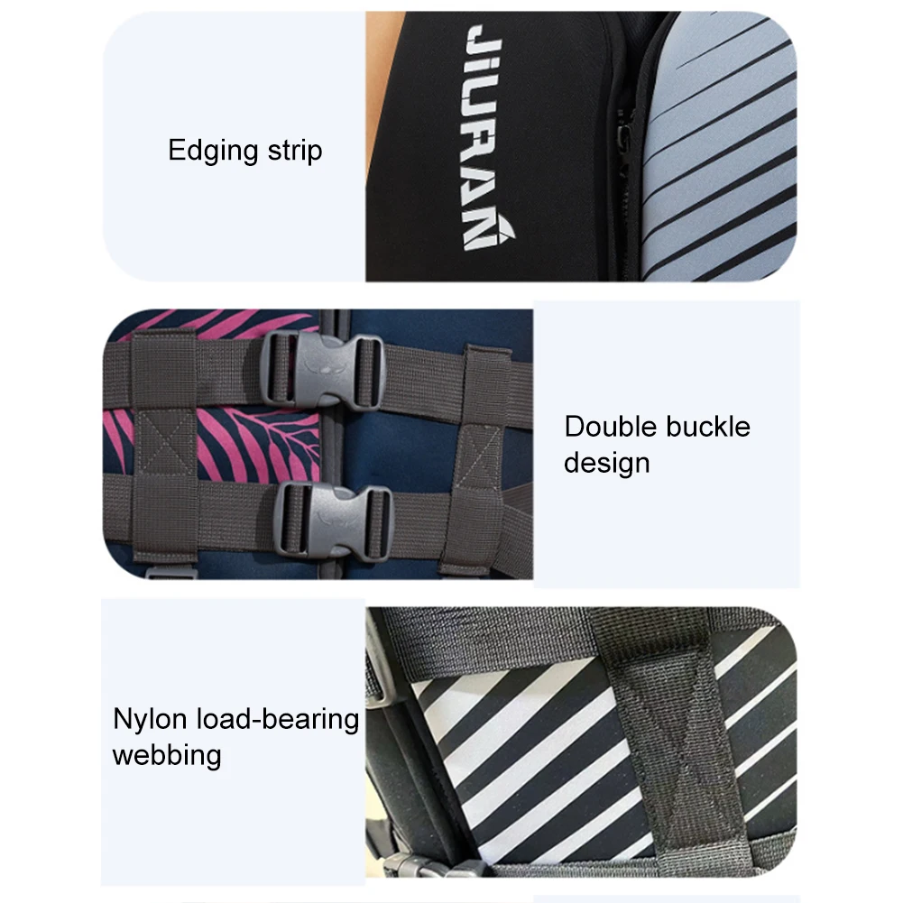 Neoprene Life Jacket Adjustable Adult Children Buoyancy Vest Outdoor Swimming Skiing Rafting Boating Life Vest Survival Suit