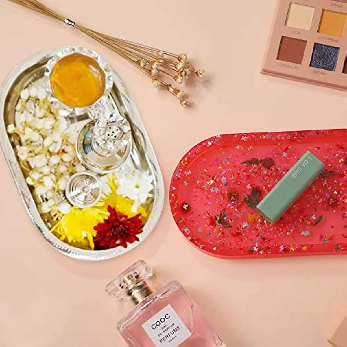 Oval Tray Tools Cement Silicone Mold DIY Flower Pot Concrete Plaster Mold Ashtray Coasters Home Decoration Crafts Pottery Arts