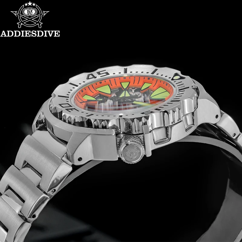 ADDIESDIVE Nouvelle Montre De Plongée 41mm 8215 Montres Automatiques Verre Saphir Revêtement AR 200m Montre-bracelet Lumineuse étanche AD2536 / Montres Pour Hommes