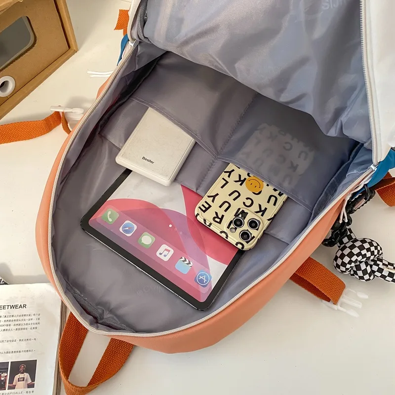 Fashion College School Bags Casual Portable Women Backpack Book Laptop Bags for School Travel Shoulder Bag Rucksack