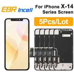 5PCS LCD Display For iPhone X XS Max XR 11 12 Pro Max Digitizer Assembly With 3D Touch For iPhone 12 13 Mini Replacement Screen