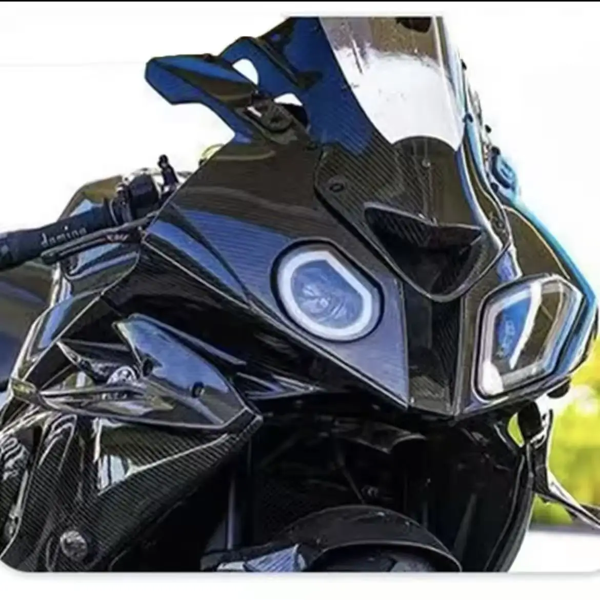 BMW S1000RR 2009-2014 오토바이 액세서리 페어링 고정 날개 ABS 카본 파이버 s1000rr 사이드 스포일러 윙렛 키트