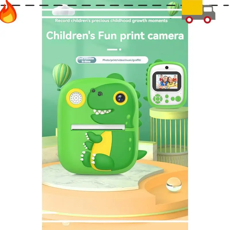 Discount-Kids Camera Instant Print Mini Printer 2.4 Inch Screen 12MP 1080P HD Video Camera Kids Instant Digital
