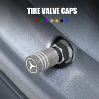 5pcs Car Valve Caps Tire Wheel Stem Air Valve Caps for Mercedes Benz AMG W203 W206 W220 W205 W211 W212 W201 W168 W108 W222 4