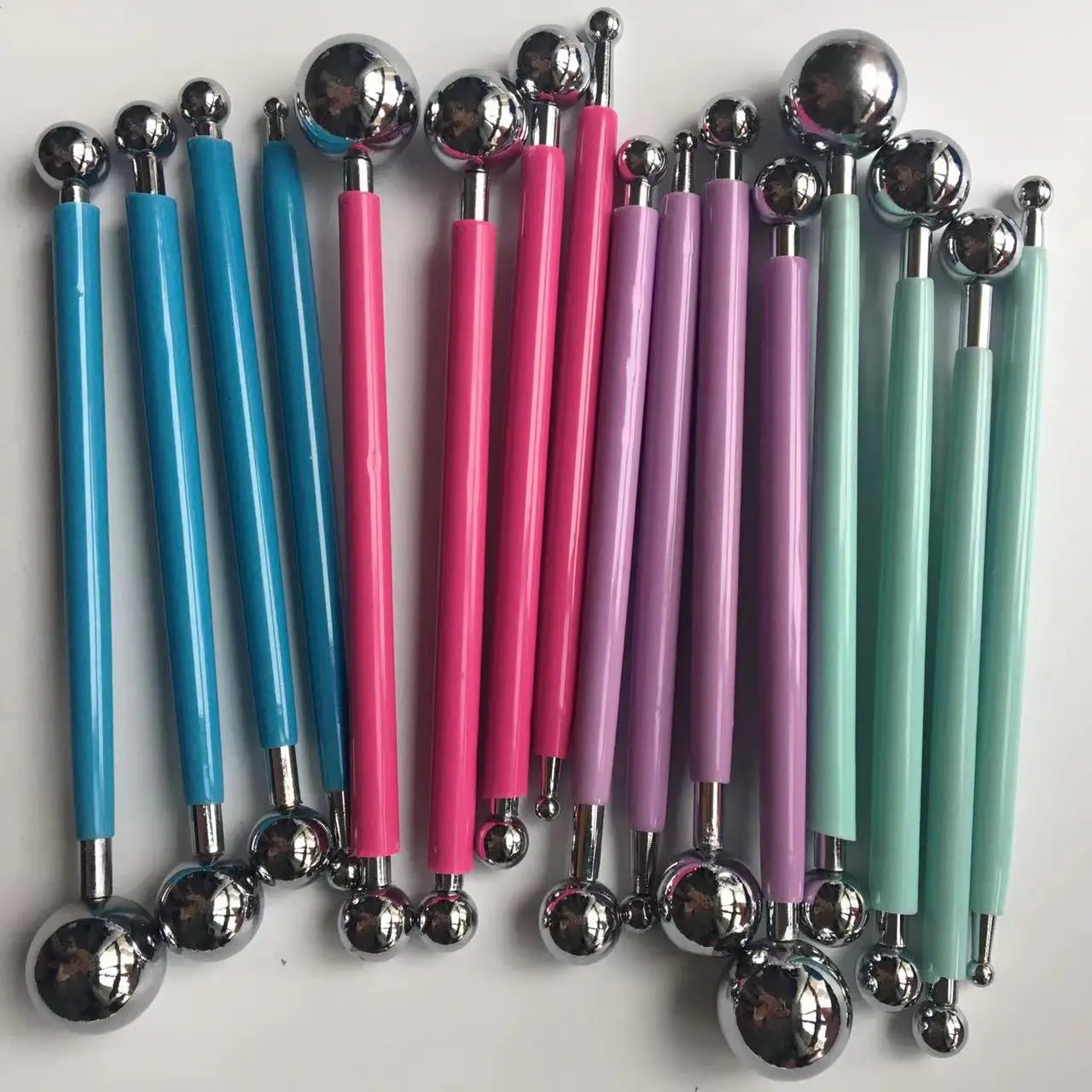 DIY Stainless Steel Polymer Clay Tools Tool Sculpture Tools Toys For Clay Carving Molding Ball Stylus Sticks
