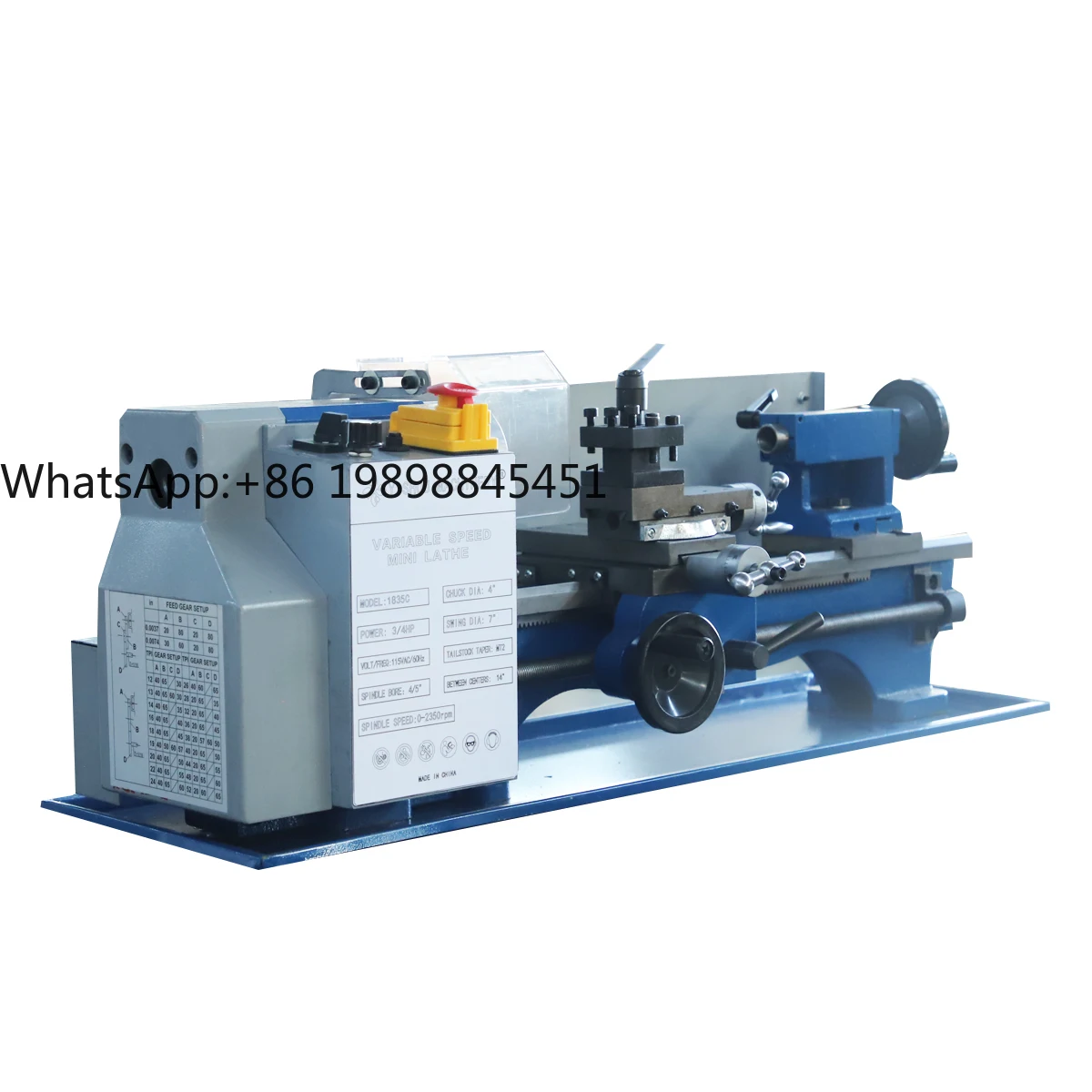 Гарячі продажі 7*14 180*350 мм ручний настільний токарний верстат із гладкими обробками для промислового та хобі Міні-токарний верстат для металу