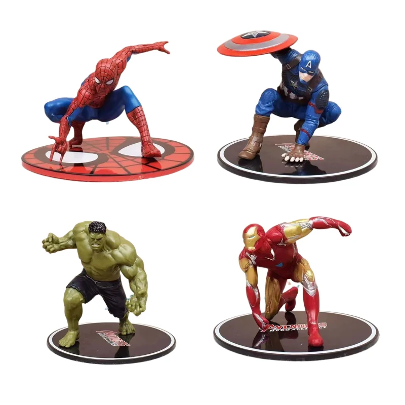 

Marvel animation peripheral cool and handsome Spider-Man Iron Man Hulk Captain America Venom hand-made model creative wholesale