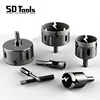 Brazed Diamond Core Drill Bits Hole Saw Cutter For Ceramic Tile Granite Marble Hole Opener Tools Dry Triangle Shank Drill Bits