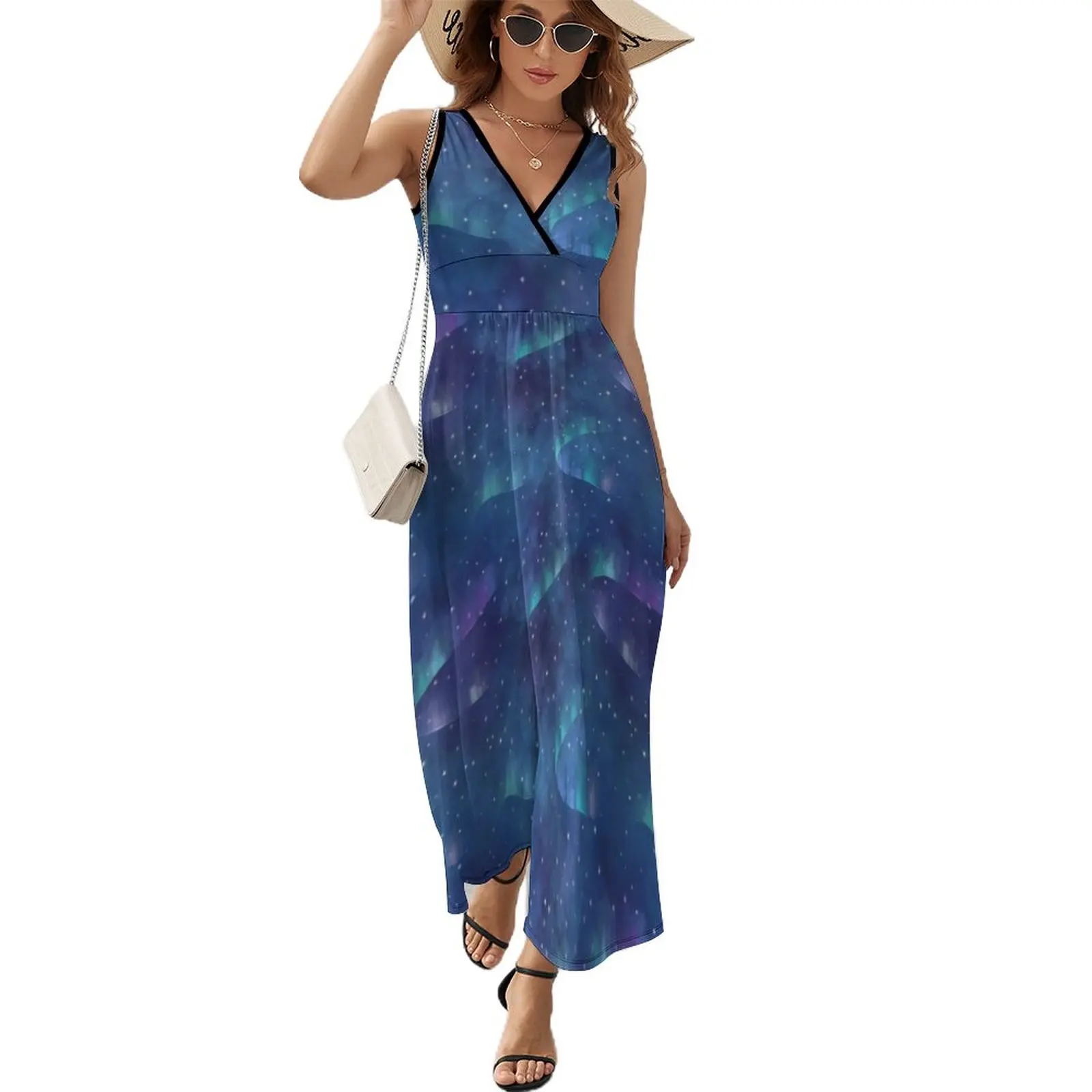 

Aurora borealis Sleeveless Dress Evening dresses cute dress chic and elegant evening dress