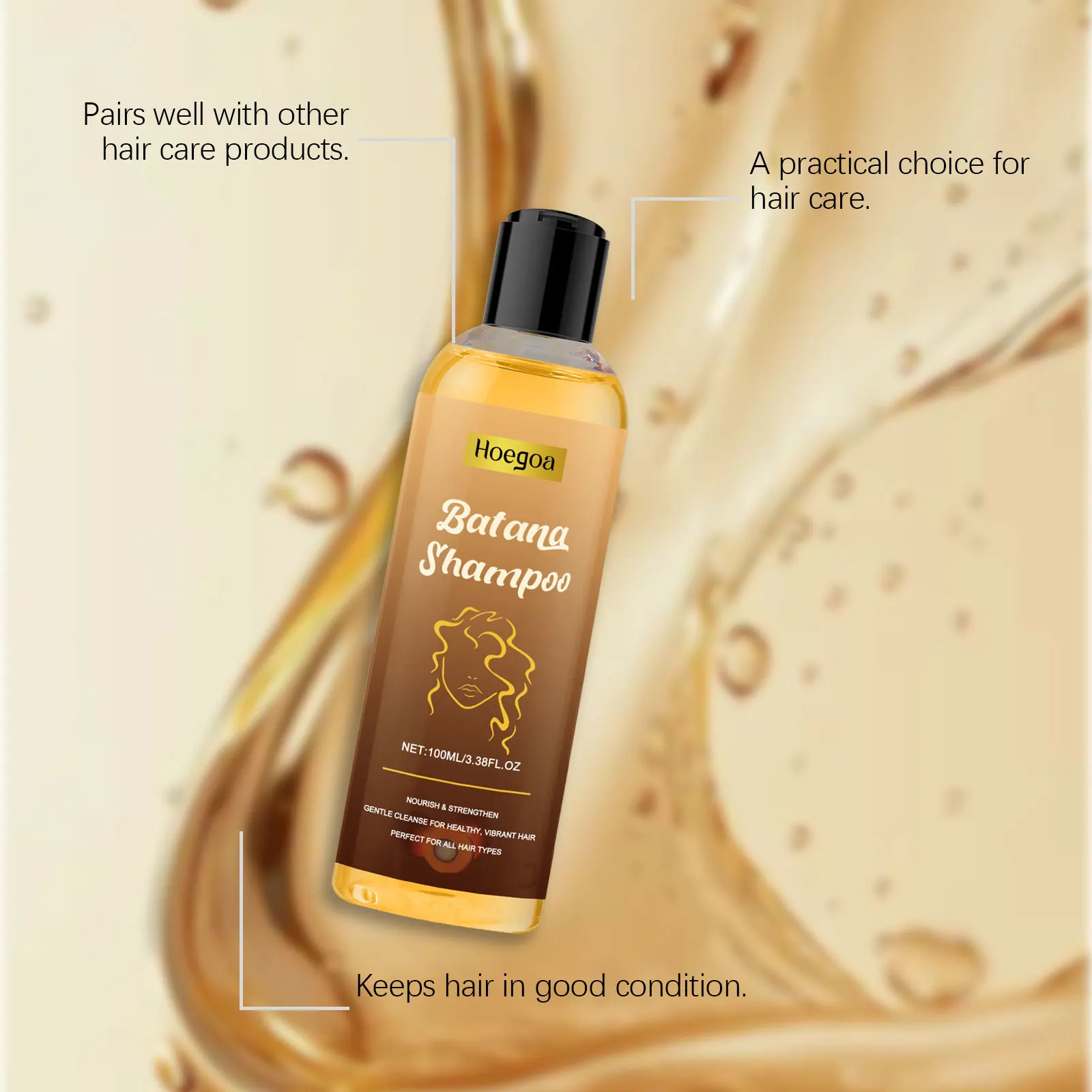 Batana Hair Care Shampoo - Gentle Nourishing Shampoo for All-Hair Scalp Cleansing, Softening & Refreshing Care