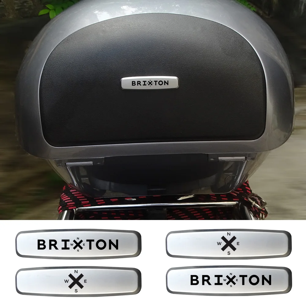 Moto Emblema In Metallo Scooter Adesivi 3D Impermeabili Distintivo Decalcomania Per Auto Per Brixton Saxby Sunra Adeca Felsberg Glanville Rayburn