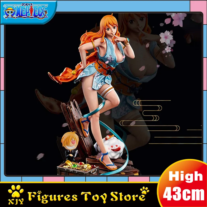  AIWQR Anime Figure ONE Piece Nami Gold/Black Kabuki Beauty  Kimono Model Statue Boxed Figure Ornaments Action Figure Desktop  Decorations Statue Characters Toys (Color : Black Nami) : Juguetes y Juegos