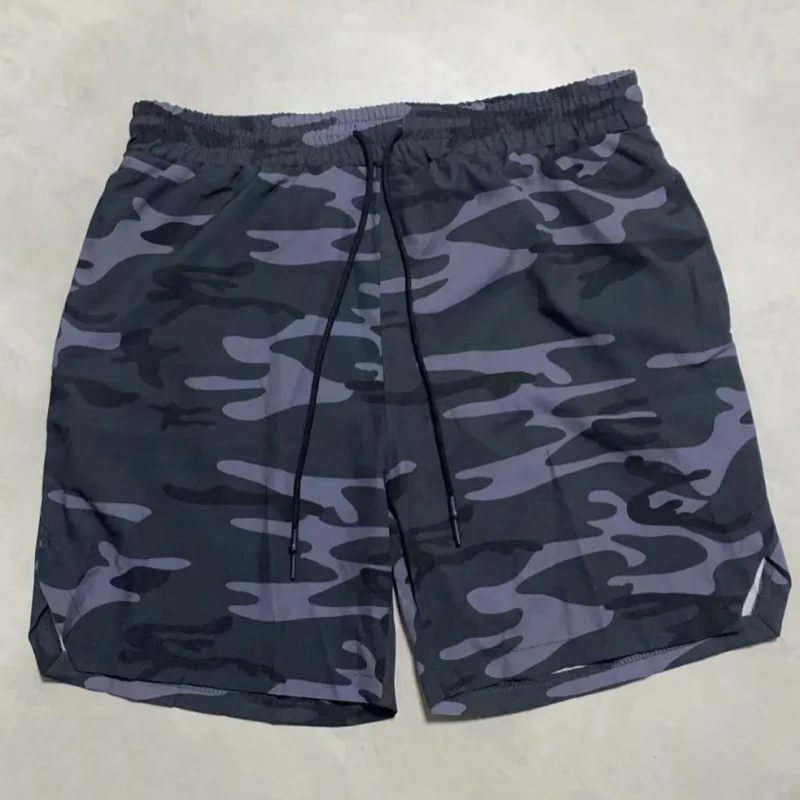 Men's Quick-Dry Athletic Jogger Shorts with Zipper Pockets