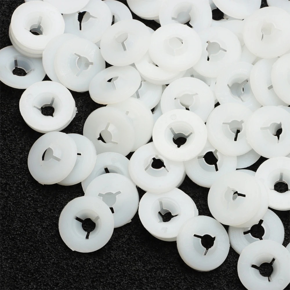 100 Pcs 15mm / 0.59inch Plastic Safety Eyes Nose Washer BACKS for Bear Doll  Toy DIY