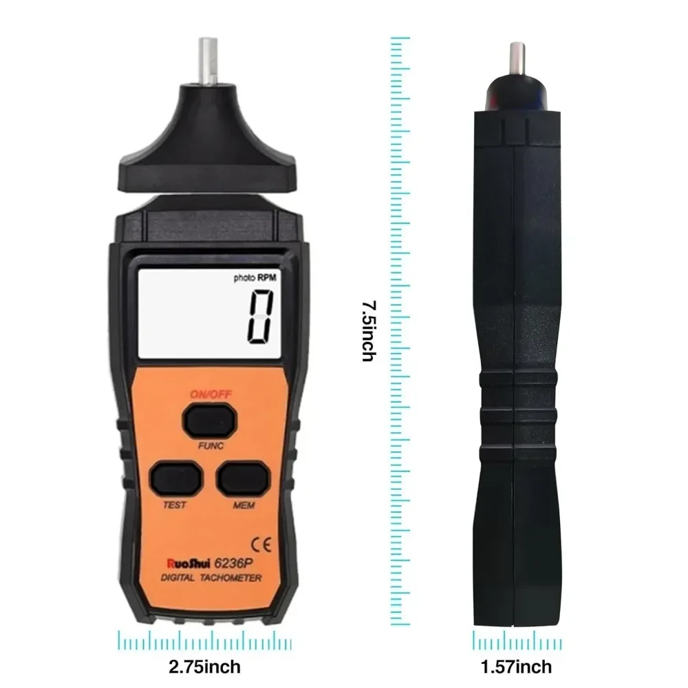 Contachilometri GPS Tachimetro Ottico Laser Digitale Di Precisione NIMEX: Misura Giri, Velocità E Lunghezza! Tachimetro Laser Digitale - Foto 10