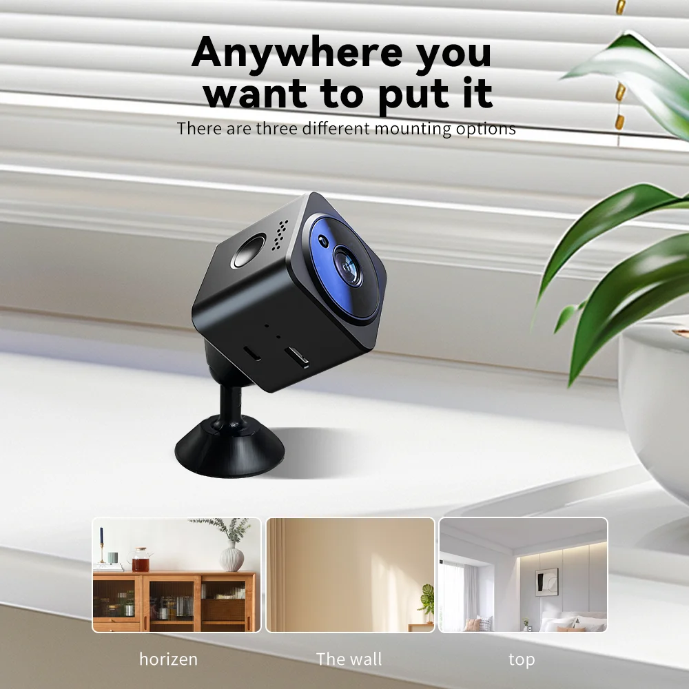 WiFi smart home high-definition network voice intercom night vision security monitoring camera with 2D noise cancelling speaker