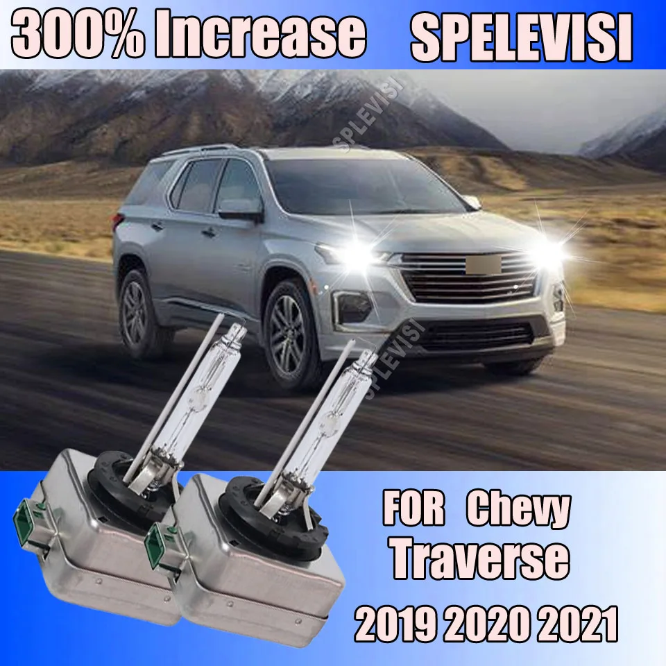 2PCS D3S High Intensity Discharge Lamp Xenon Light Bulbs 6000K High Brightness For Chevy Traverse