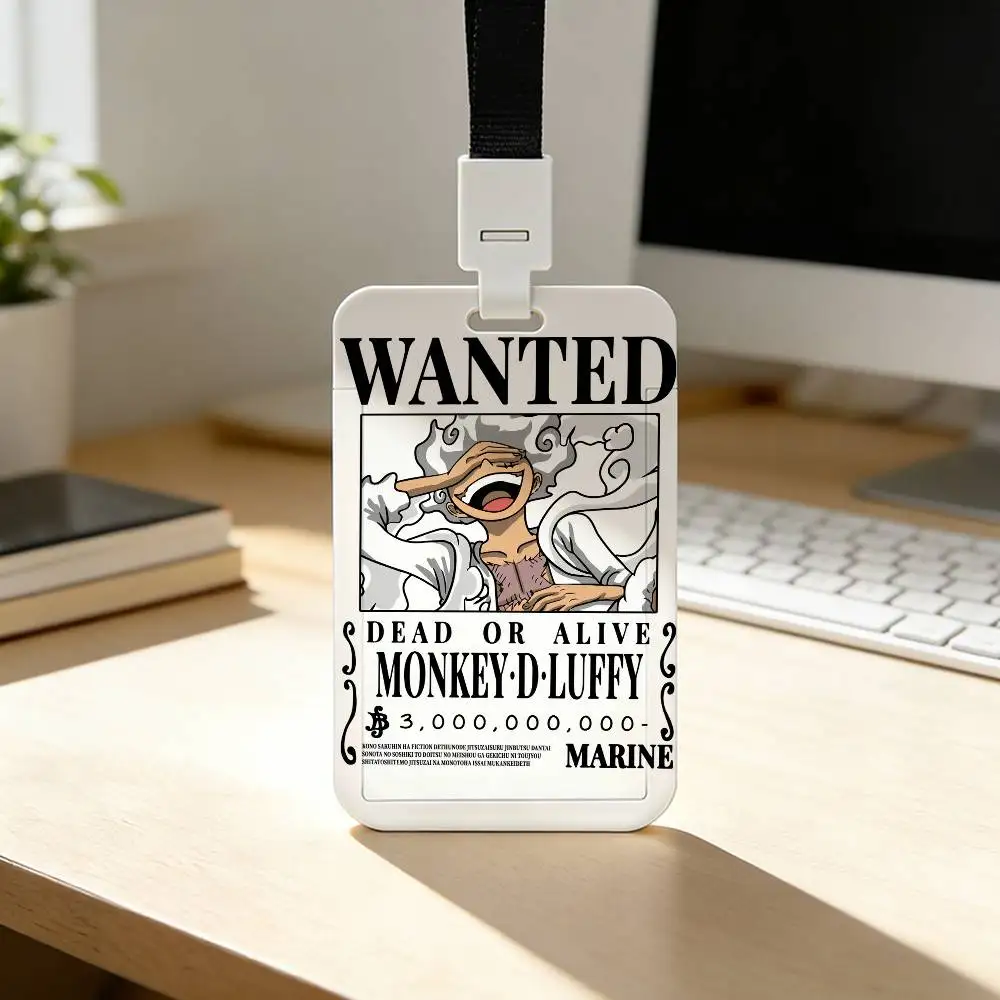 Klassischer Anime One Piece Luffy Gear 5 Kartenhalter für Studenten, Campus-Essenskarten, öffentlichen Nahverkehr und U-Bahn – Detail 3