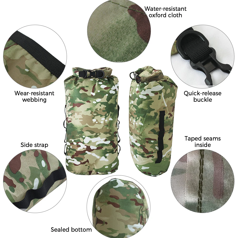 Waterproof Dry Bag with Shoulder Straps for Boating Kayaking Hiking Camping Rafting Fishing