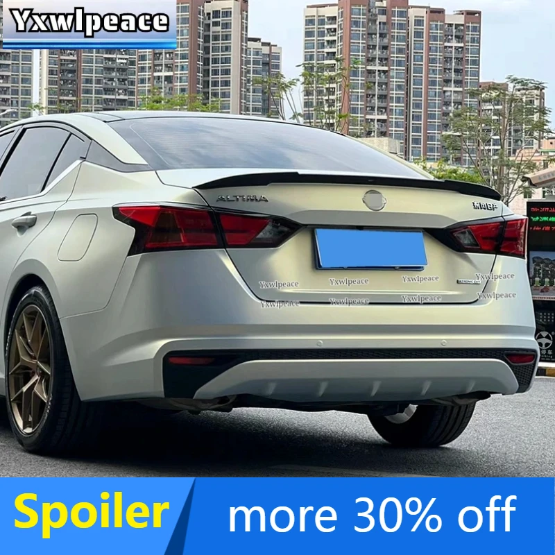 

For Nissan Altima Teana 2019 2020 2021 2022 Spoiler ABS Plastic Unpainted Color Rear Trunk Lip Spoiler Body Kit Accessories