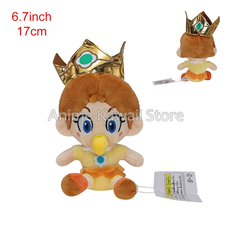 thumbnail image 1 of 35 Styles Super Bros Plush Princess Peach Goomba Toad Koopa Fire Flower Spiny Boo Waluigi Kamek Plushies Stuffed Toys for Kids, 1 of 5