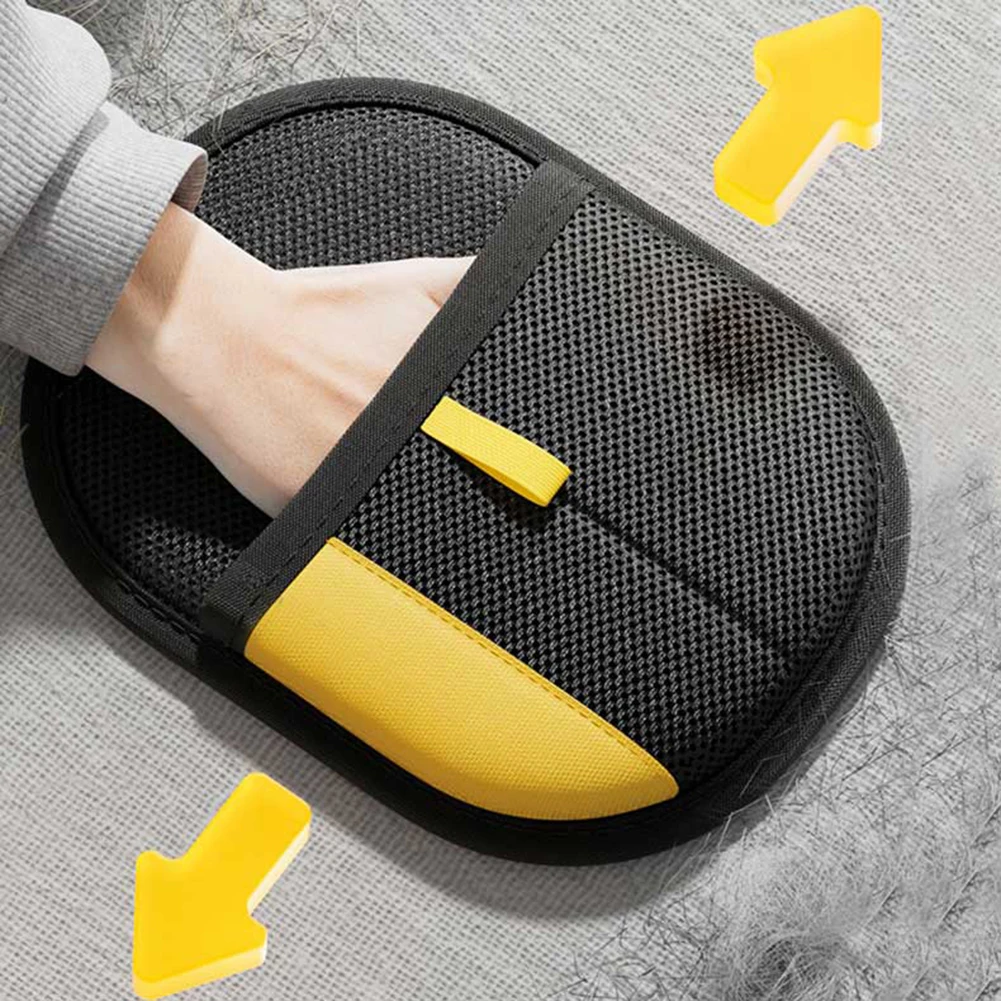 1/2/3Pcs Pet Hair Removal Glove with Brush & Hook Electrostatic Gloves Pet Hair Remover Glove for Couch Furniture Carpet