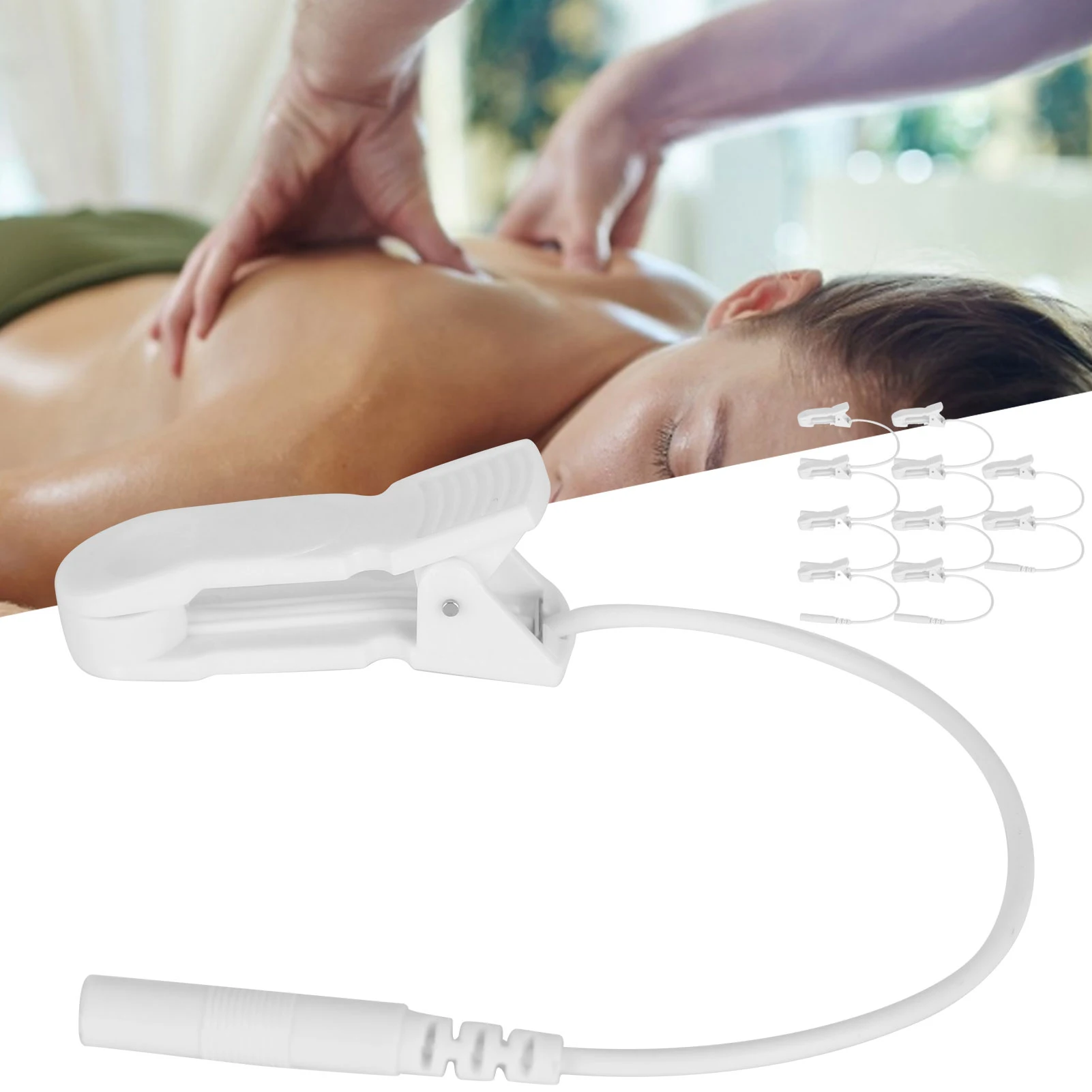2.0mm Ear Clip Electrode Wire for Digital TENS Massage Machine