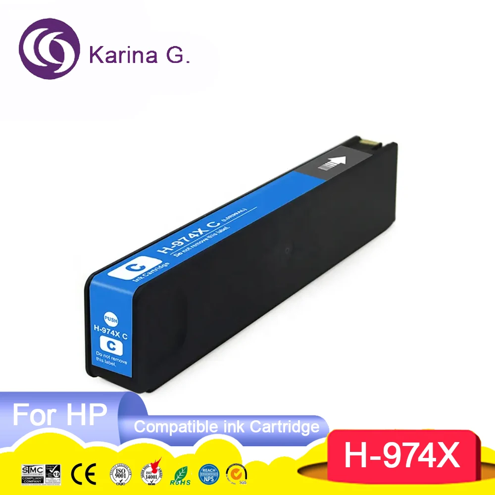 974 974X 974X Premium Compatible Ink Cartridge for PageWide Pro 452dw/477dw/552