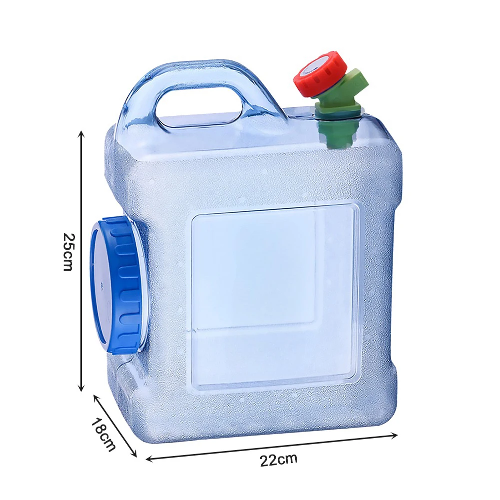 8L Water Container with Faucet Water Can Bucket Large Capacity Water Bottle Food Grade Water Container Portable Water Container